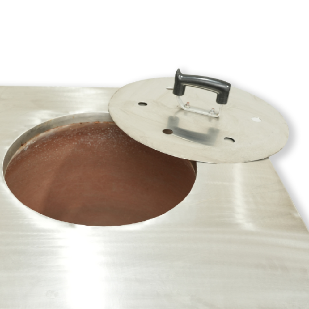 AS11 - Stainless Steel Tandoor Oven Lid - Image 3