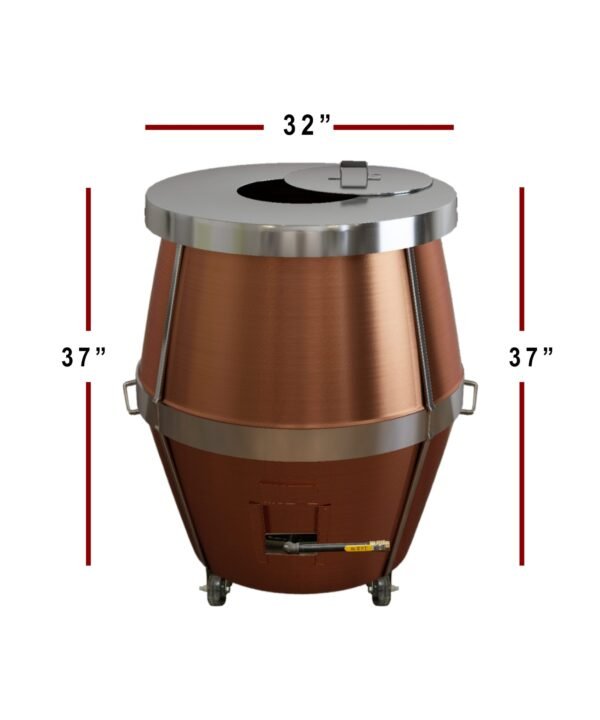 A02 32 x 32 Gas Tandoor Oven Measurement Image