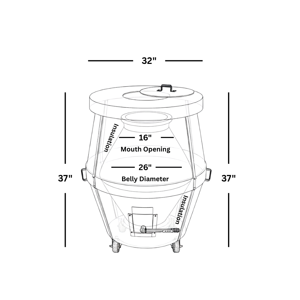 A02 - 32" x 32" Gas Tandoor Oven - Image 3