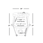 Stainless Steel Tandoor Oven A04 (34x37inches) - Image 3