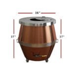 A06 36 x 36 Afghan Clay Tandoor Measurement Image