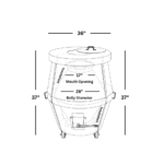 Large Indoor Tandoor Oven A06 (36x37inches) - Image 3
