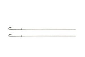 Tandoor Skewers AS04 – Square Flat Metal Grilling Rods Set of 10
