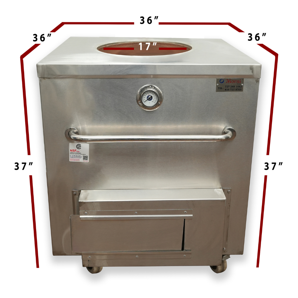 CH06 36″ x 36″ Restaurant Tandoor Measurement Image