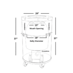 Portable Charcoal Catering Tandoor Oven CS03 - Image 3