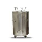 Portable Charcoal Tandoor Oven CS03 – Stainless Steel Exterior Full Product View