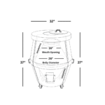 Charcoal Tandoor Oven CU02 (32x37inches) - Image 2