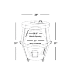 Clay Tandoor Oven CU04 (34x37inches) - Image 2