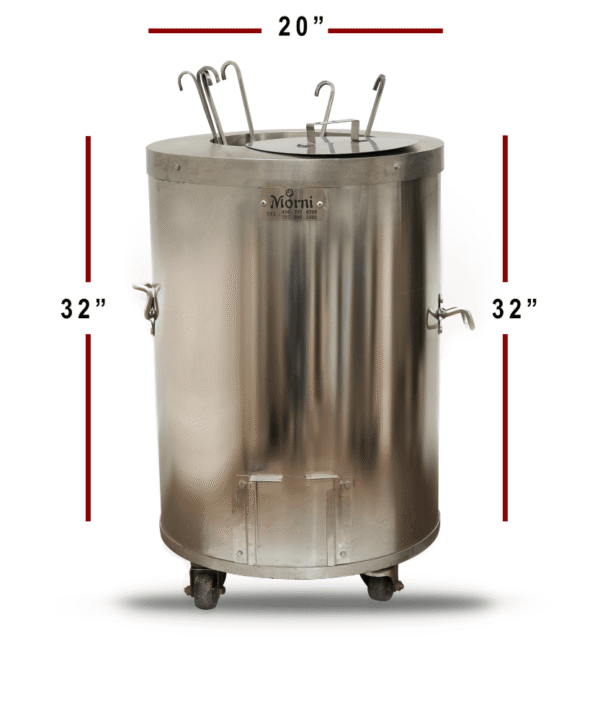 R32 20 x 32 Round Home Clay Tandoori Oven Measurement Image