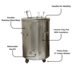 Large Outdoor Tandoor Oven R32 – Key Features Callout Diagram