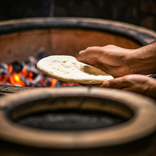 How to make naan bread in a tandoor oven