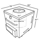 Middle Eastern Tandoor Oven CH06 (36 x36 x37 inches) - Image 3