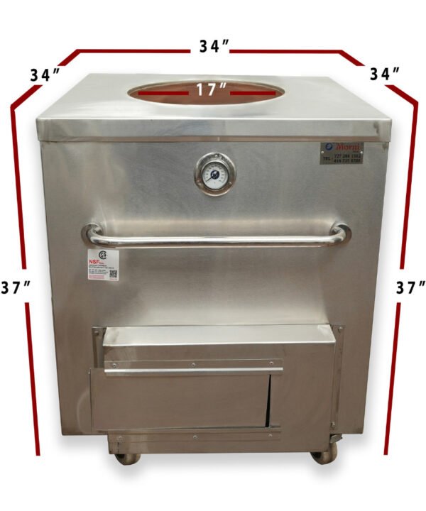 Natural Gas Tandoor Oven CH04 – Full Dimensions 34x34x37 inches