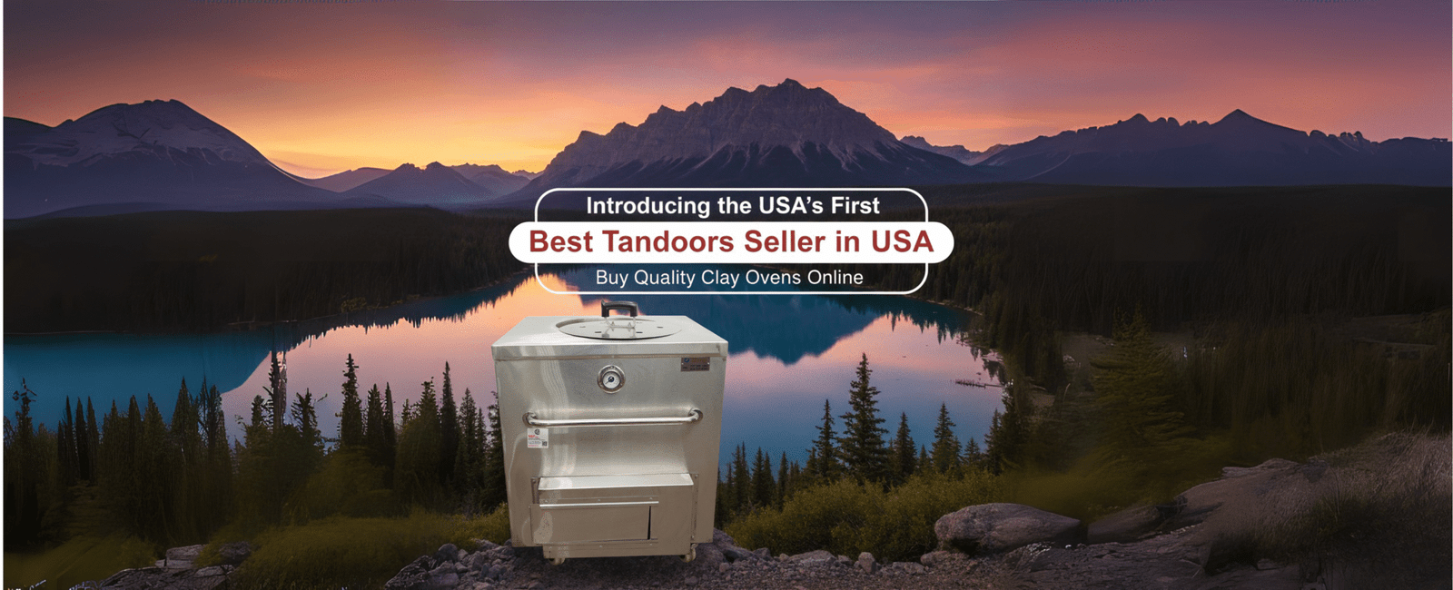 The Best Tandoors Seller in the USA Blog image where the tandoor is placed infront of the lake in usa