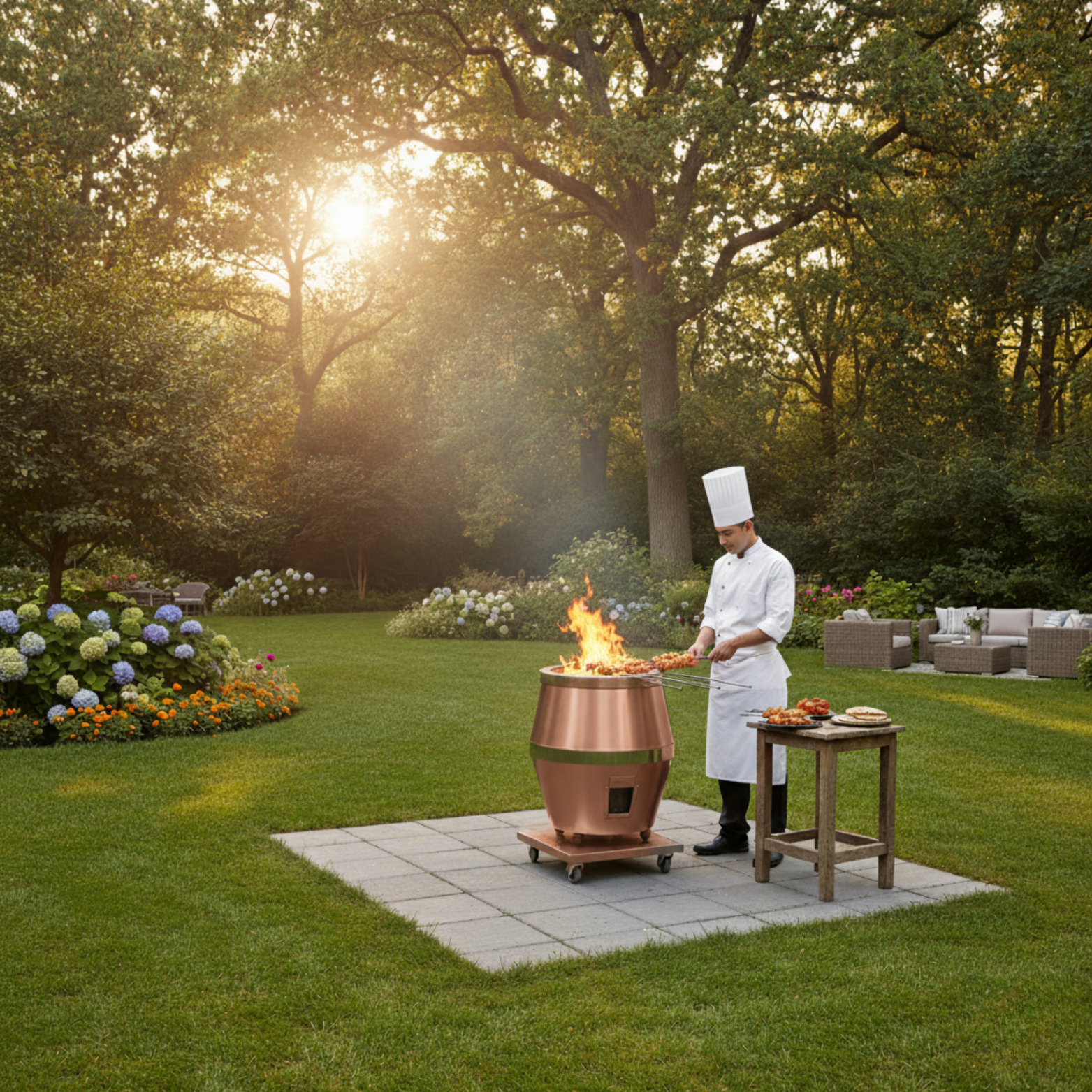 CU04 - 34" x 34" Authentic Wood Clay Oven - Image 8