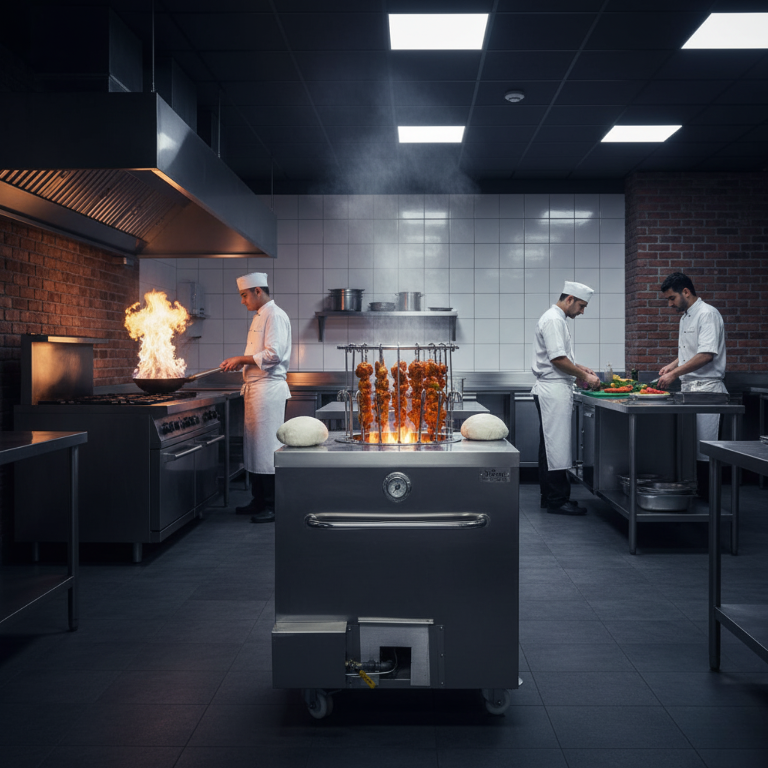 T06 - 36″ x 36" Commercial Punjabi Tandoor - Image 9