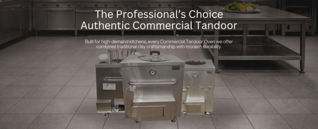 in this banner we have different Commercial Tandoor Oven models lined up in the commercial kitchen