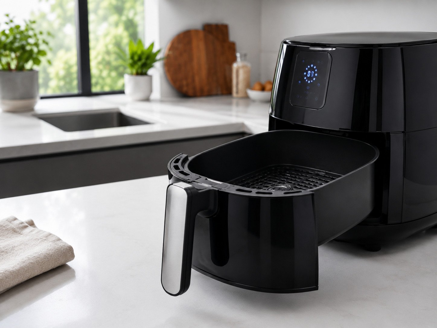 Air fryer boneless chicken breast recipe Step 4: an air fryer basket preheating, empty